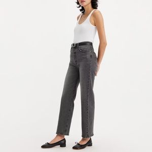 Gray black wedgie Levi’s high rise jean with tags